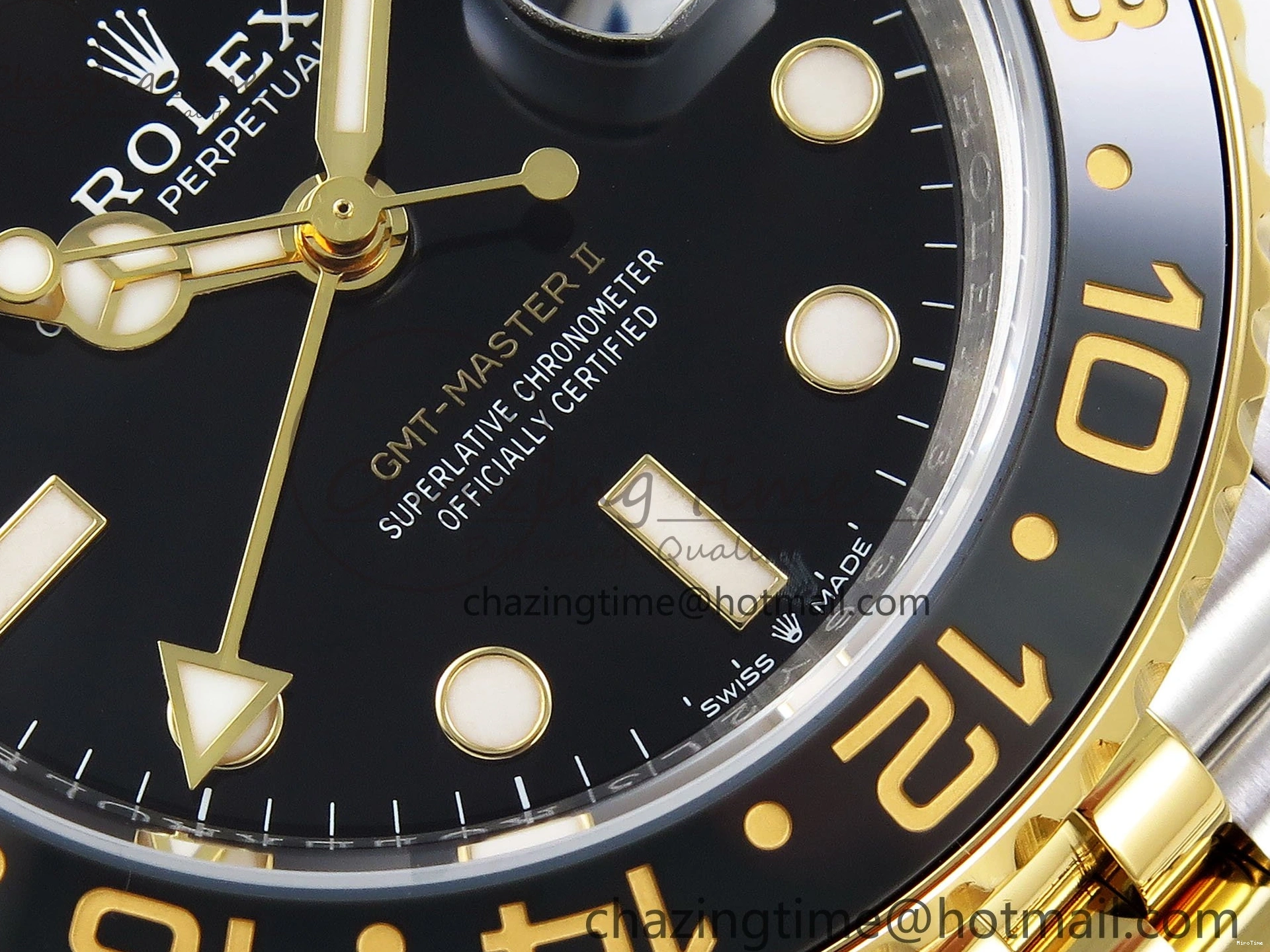 MiroTime 0309 SportInspired GMT-Master II 126713 GRNR ARF 1:1 Best Edition Black Dial on YG SS Jubilee Bracelet VR3285 CHS 1663